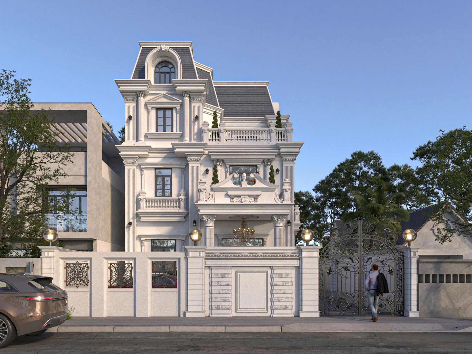 Biệt thự cổ điển, Dinh thự riêng — Diễn họa 3D · DAN ASE