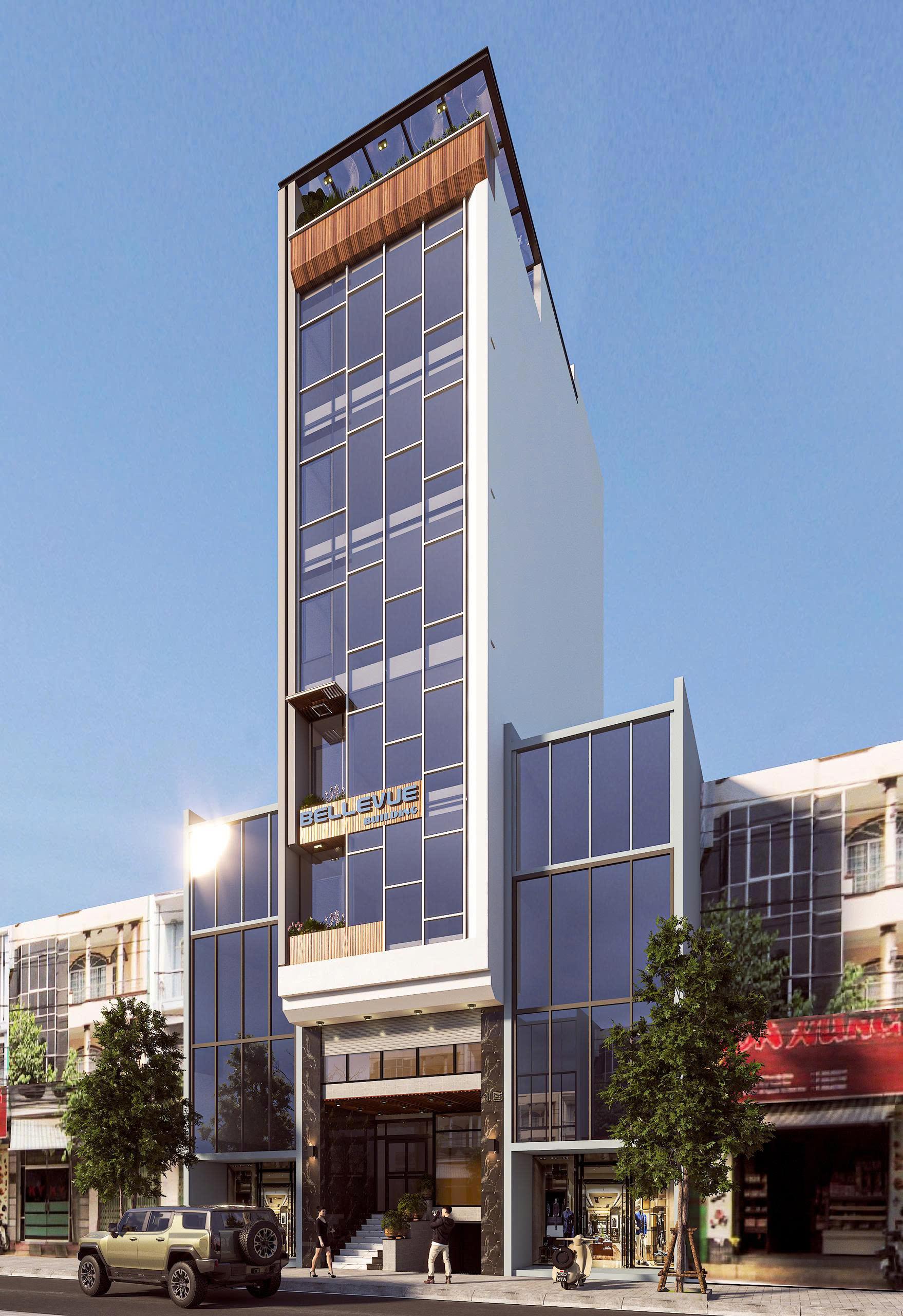 Tòa nhà Bellevue, Văn phòng & bán lẻ — Diễn họa 3D · DAN ASE